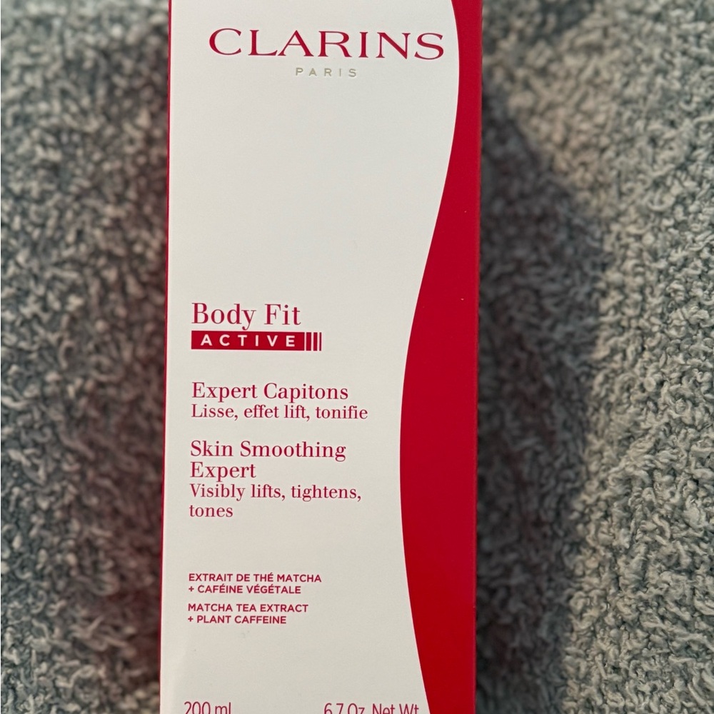 Clarins Body Fit Active in Red and White